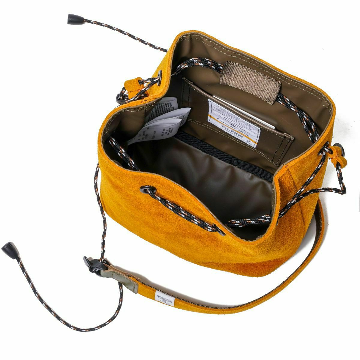 AS2OV SUEDE DRAWSTRING BAG