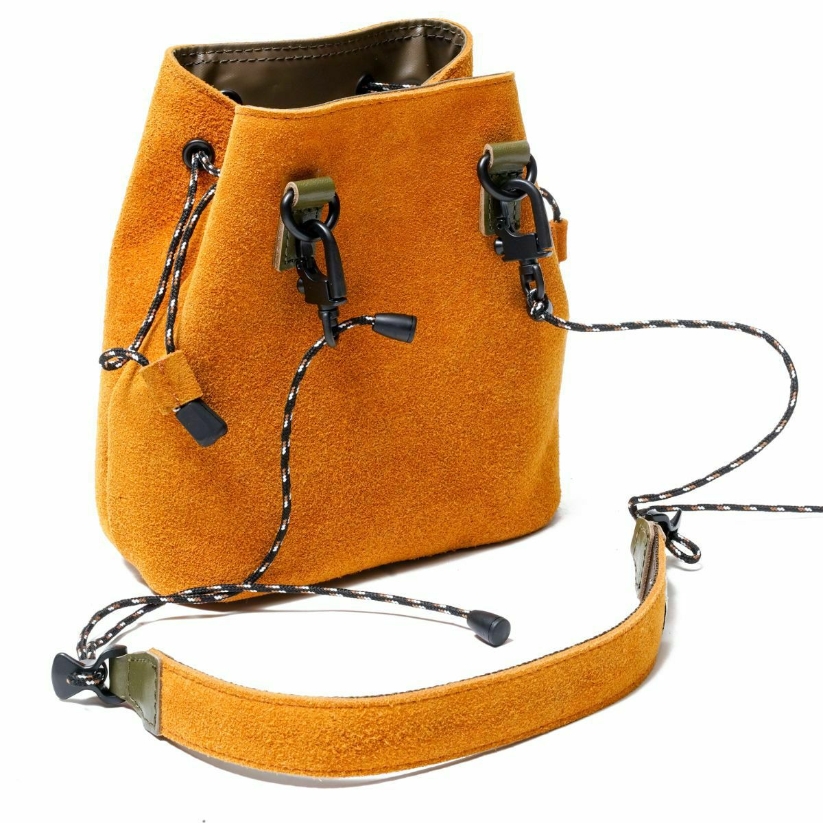 AS2OV (アッソブ) WATER PROOF SUEDE MINI DRAW STRING SHOULDER