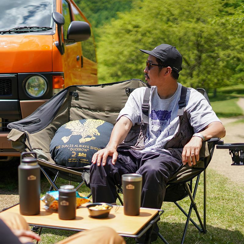 grn outdoor GO3403F 60/40 CLOTH TWIN SOFA CHAIR ツインソファ