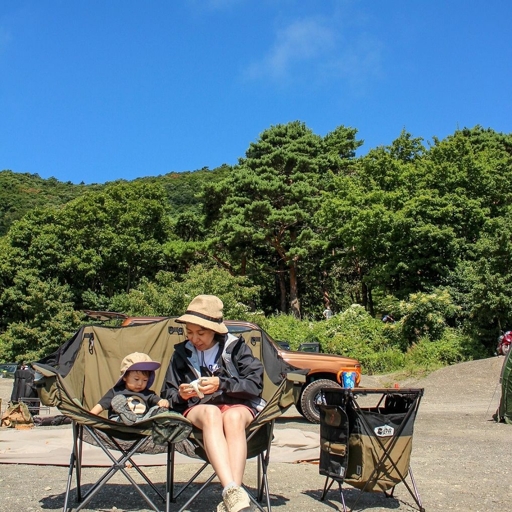 grn outdoor GO3403F 60/40 CLOTH TWIN SOFA CHAIR ツインソファ