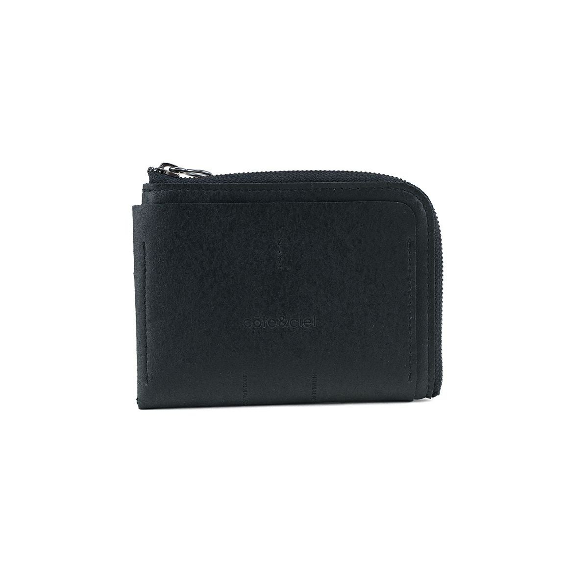 cote&ciel コートエシエルZIPPERED WALLET L PETITS BLACK サイフ 財布