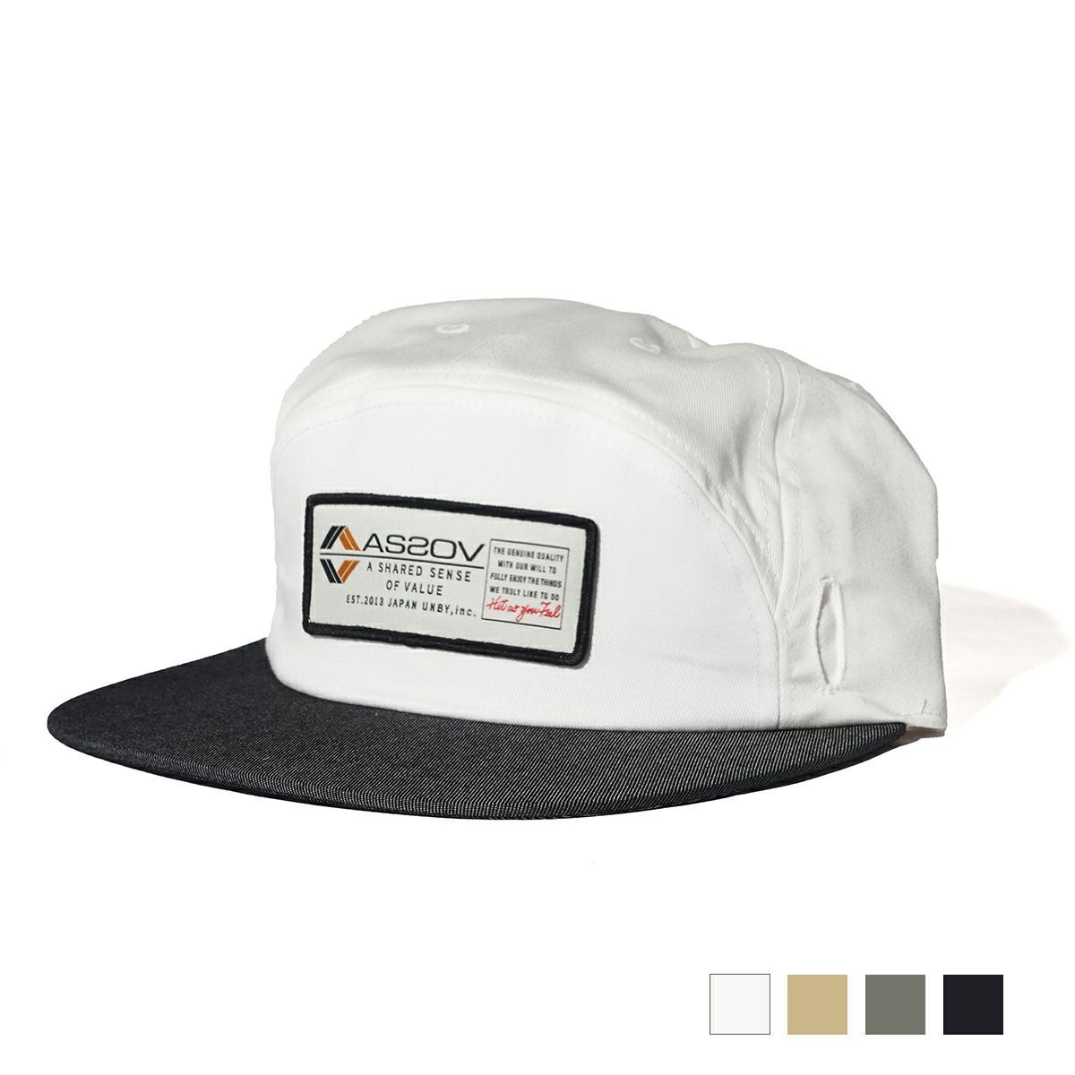 AS2OV アッソブ 6 PANEL WAPPEN CAP - PATCH GOLF キャップ 帽子