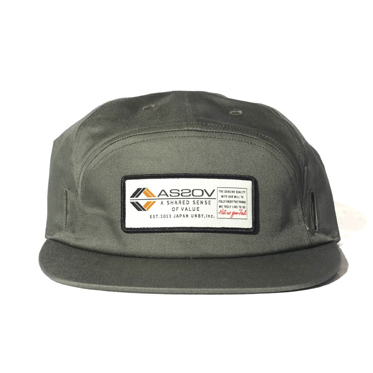 AS2OV アッソブ 6 PANEL WAPPEN CAP - PATCH GOLF キャップ 帽子