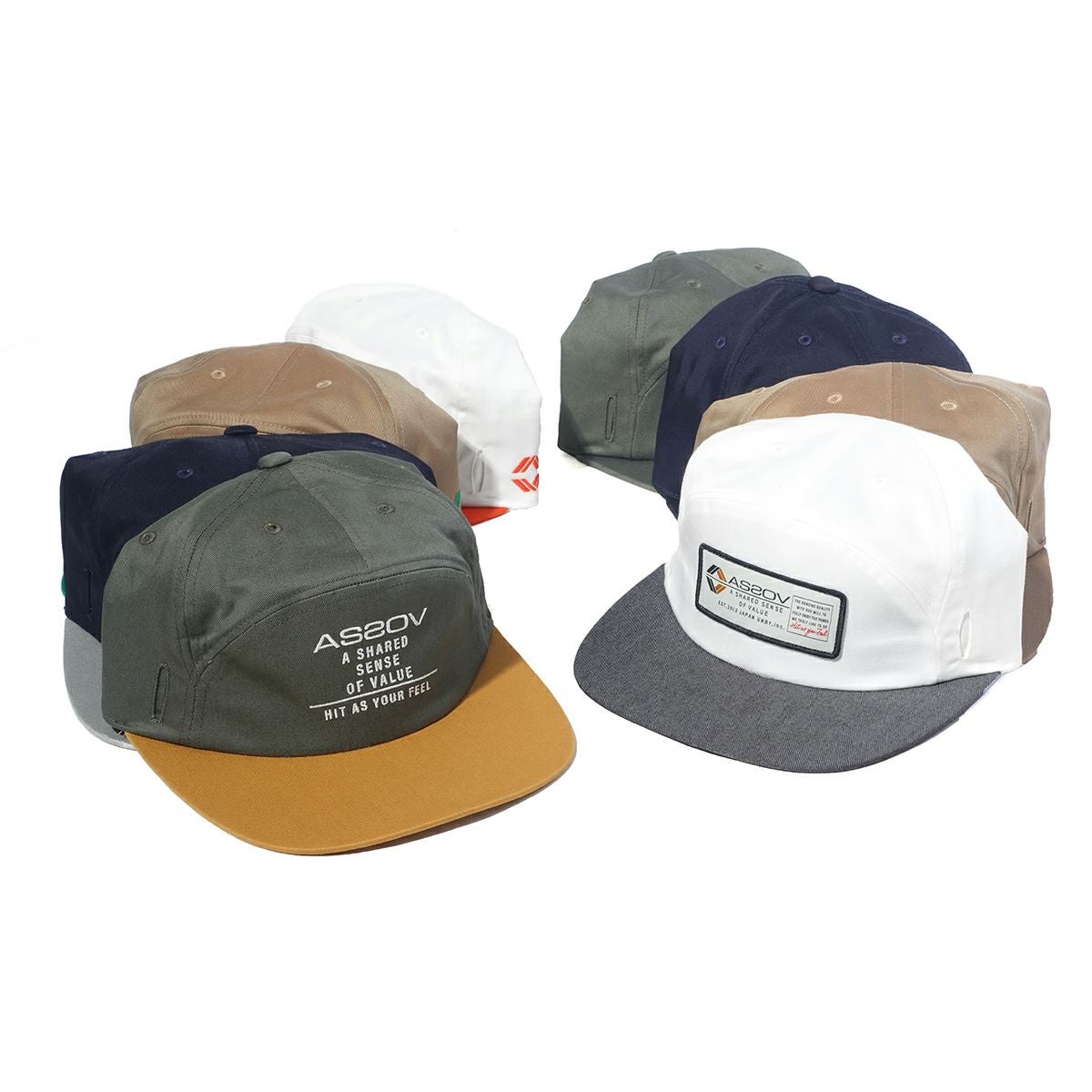 AS2OV アッソブ 6 PANEL WAPPEN CAP - PATCH GOLF キャップ 帽子