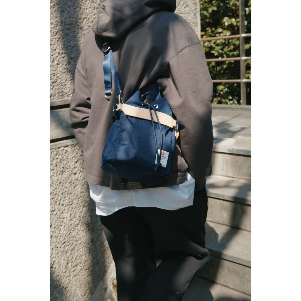 AS2OV (アッソブ) HIGHDENSITY DRAW STRING BAG / 巾着ショルダー