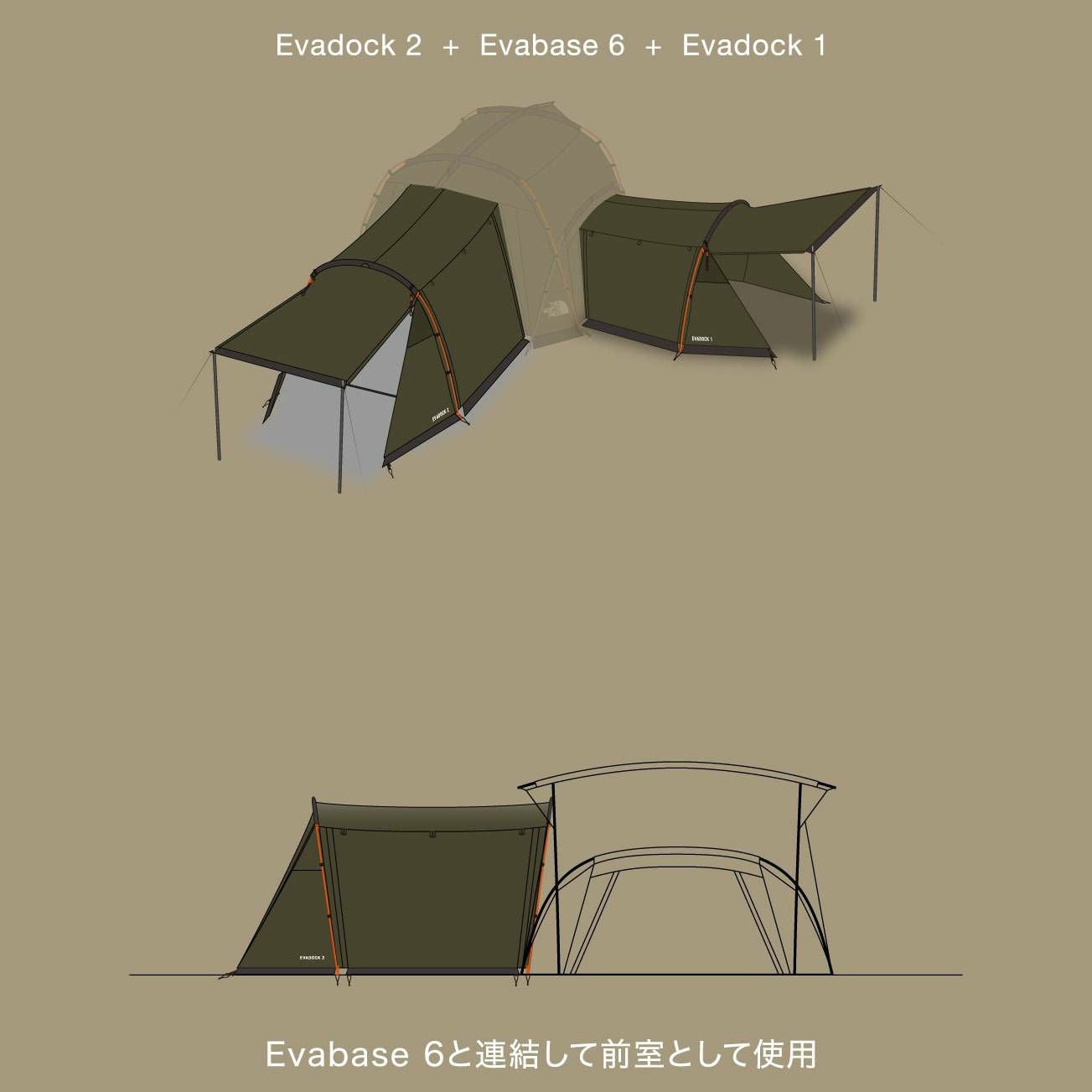 THE NORTH FACE ザ・ノース・フェイス Evadock1 エバドック1 テント 1