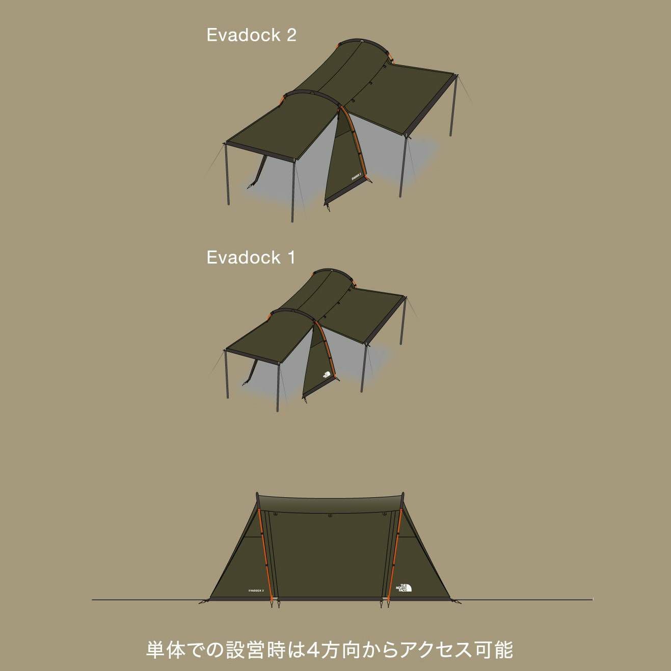 THE NORTH FACE ザ・ノース・フェイス Evadock1 エバドック1 テント 1