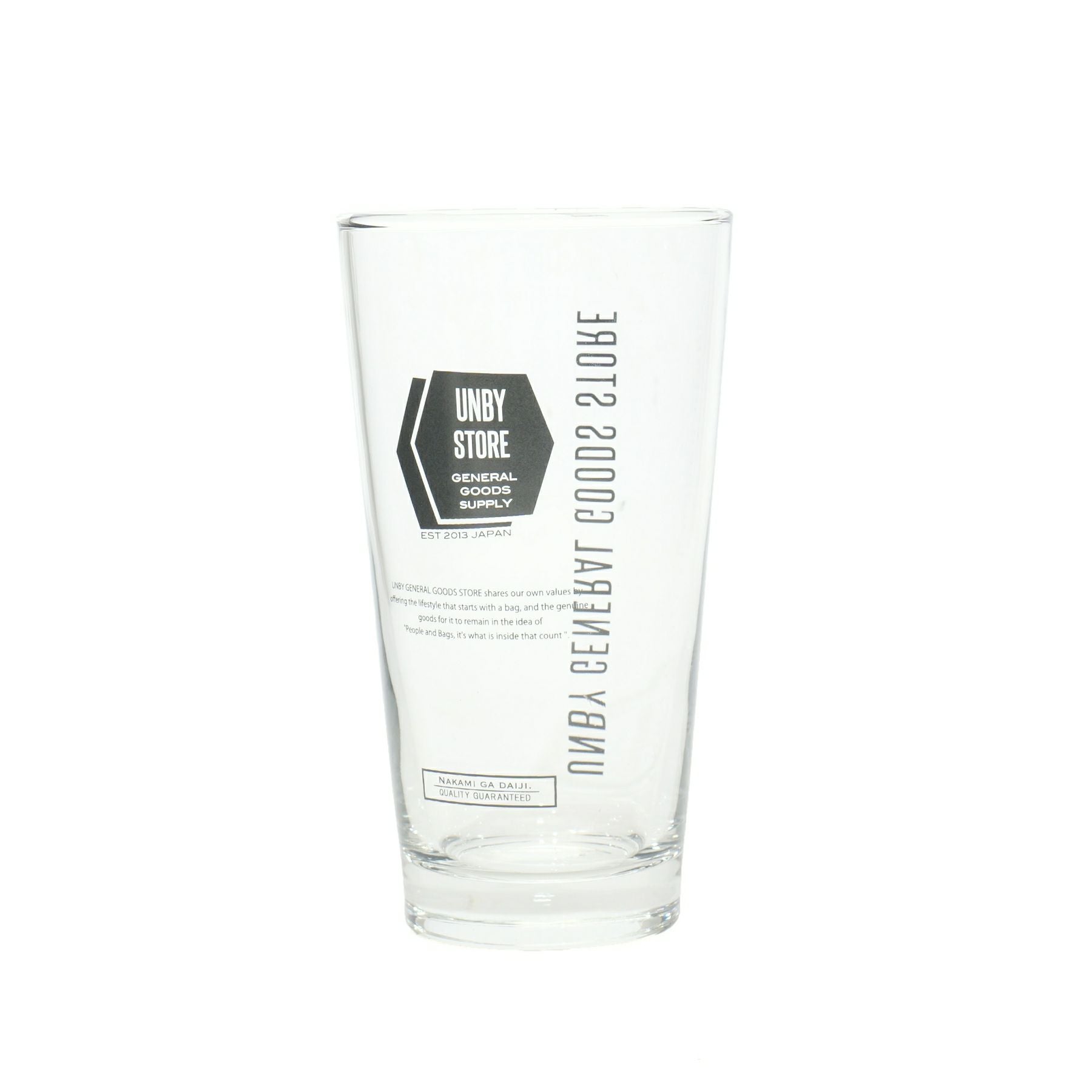 UNBY ORIGINAL PINT GLASS / アンバイ オリジナル パイントグラス 16oz