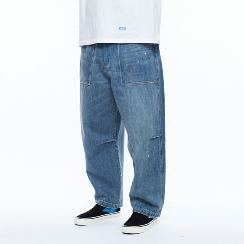 リベレイダース DENIM SARROUEL PANTS パンツ デニムパンツ Liberaiders®︎ / DENIM SARROUEL PANTS (Blue) - CANVAS CLOTHING