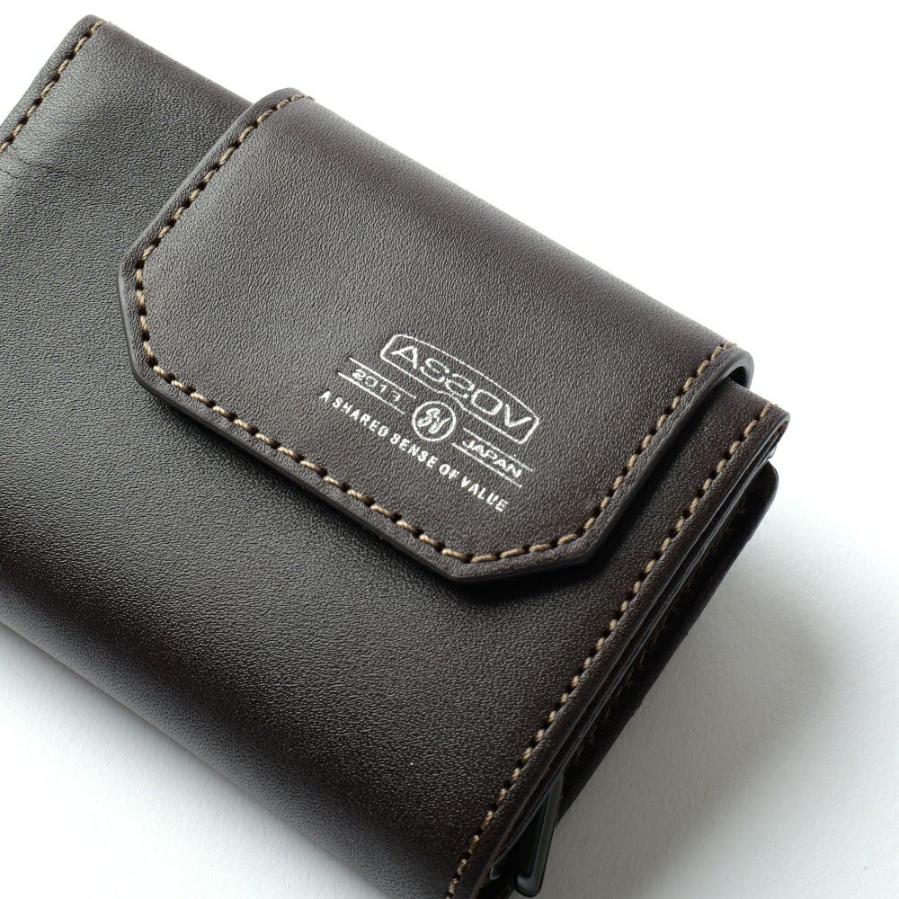 AS2OV (アッソブ) LEATHER MOBILE COMPACT WALLET レザーモバイル AS2OV (アッソブ) LEATHER MOBILE COMPACT WALLET レザーモバイル