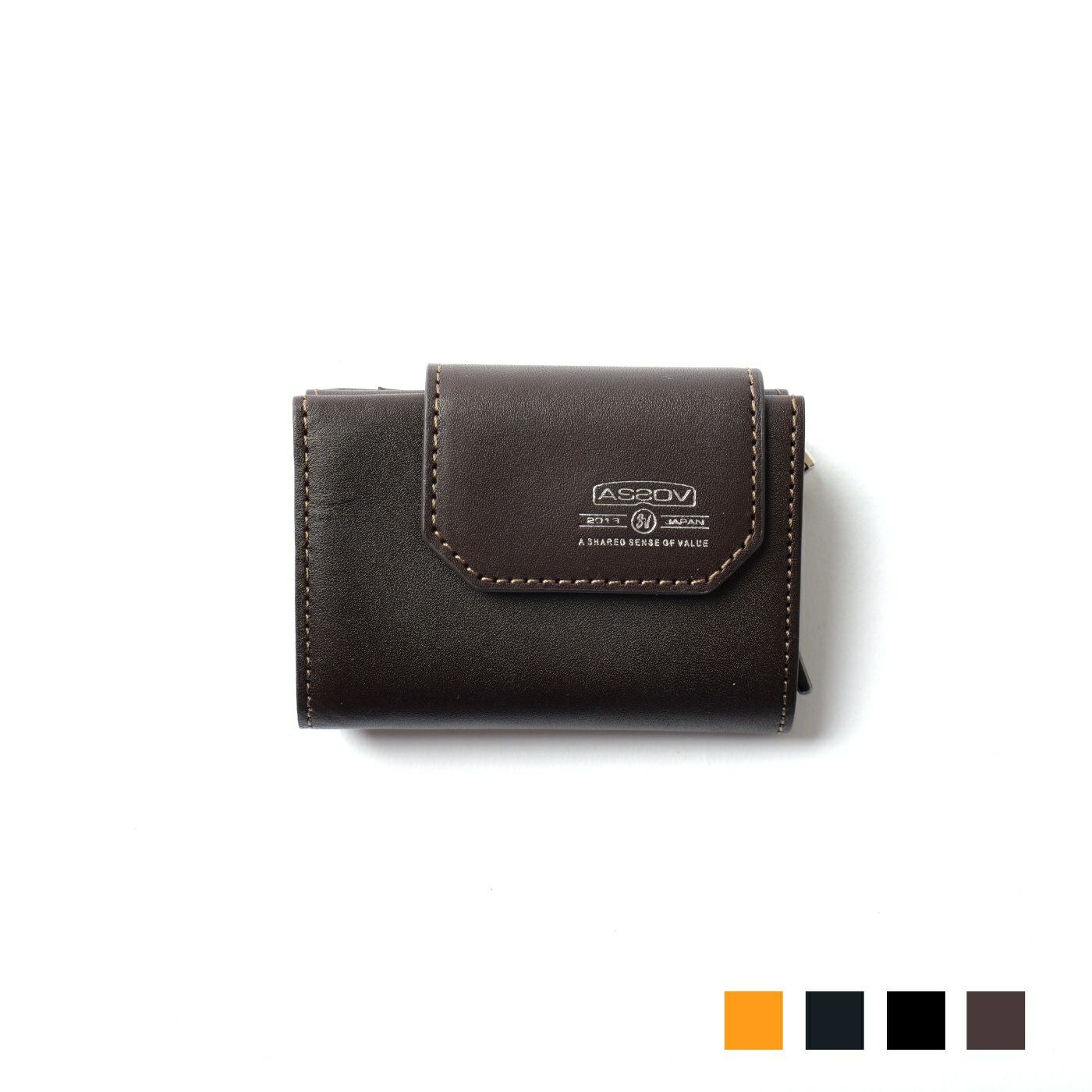 AS2OV (アッソブ) LEATHER MOBILE COMPACT WALLET レザーモバイル