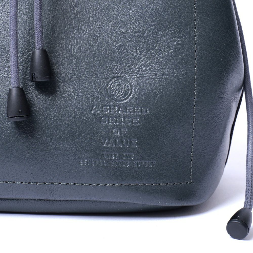 AS2OV (アッソブ) WATER PROOF LEATHER DRAWSTRING BAG UNBYSTORE別注