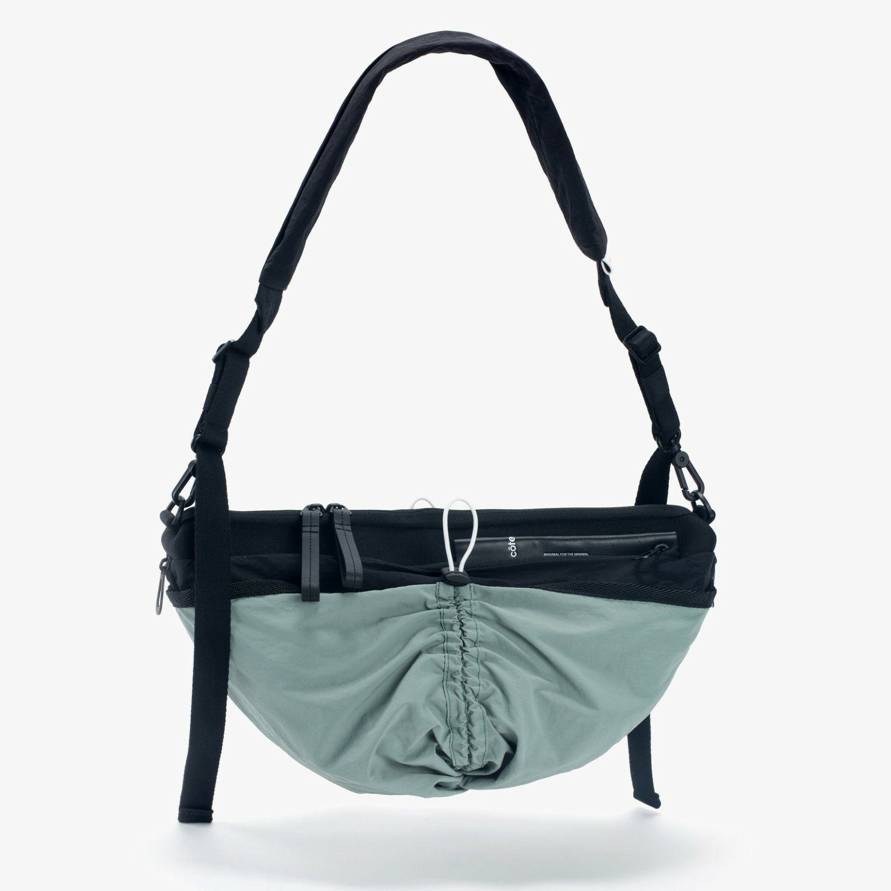 cote&ciel コートエシエルOrne Smooth Black - Sage Green | バッグ