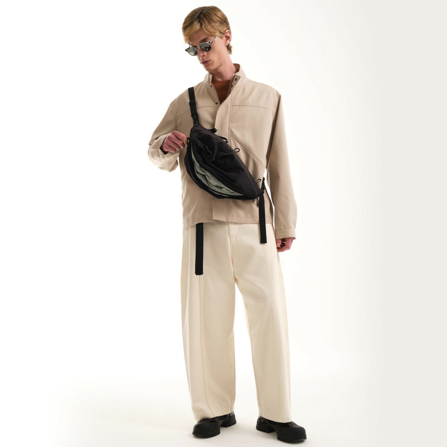 cote&ciel コートエシエルOrne Smooth Black - Sage Green | バッグ