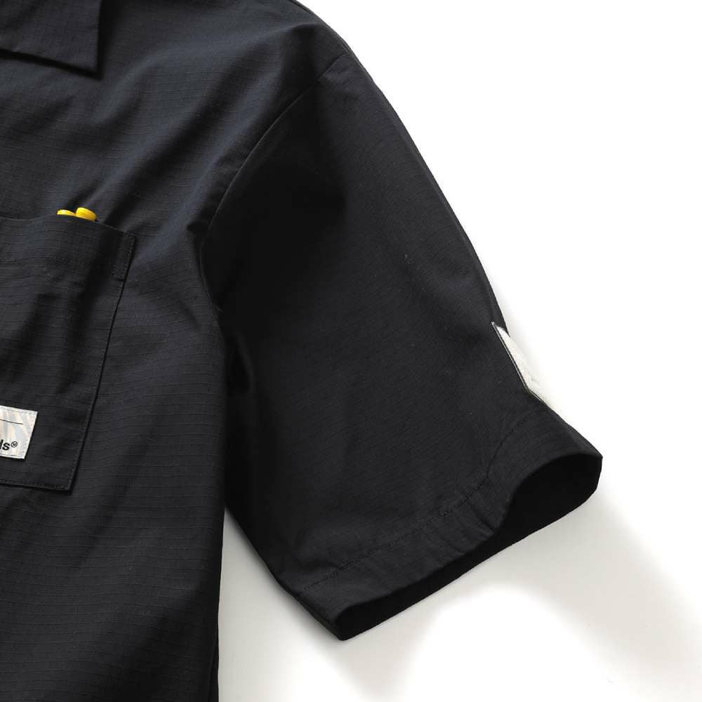 AS2OV×Backwards別注 Rip Open Collar Shirt アッソブ バックワーズ