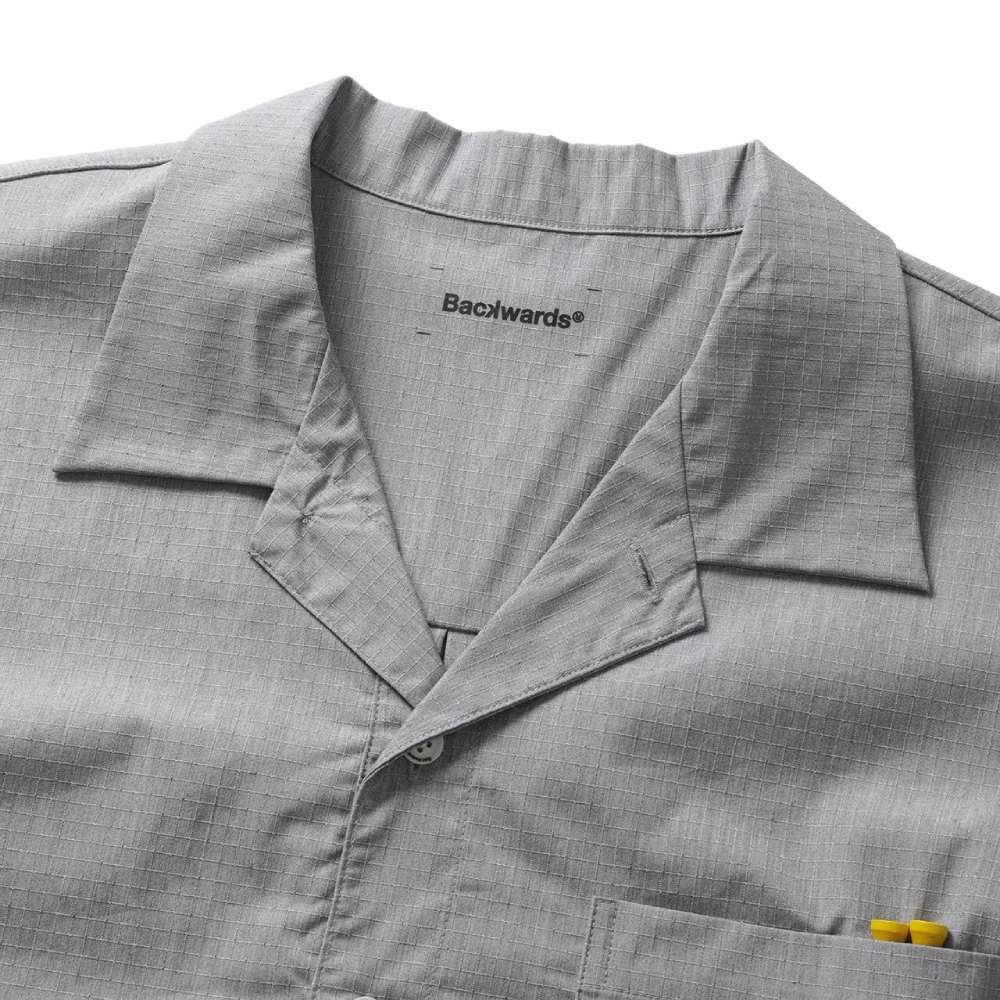 AS2OV×Backwards別注 Rip Open Collar Shirt アッソブ バックワーズ