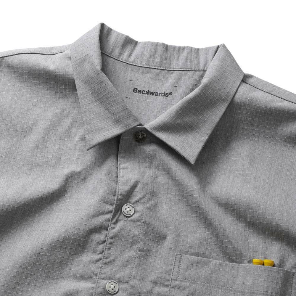 AS2OV×Backwards別注 Rip Open Collar Shirt アッソブ バックワーズ