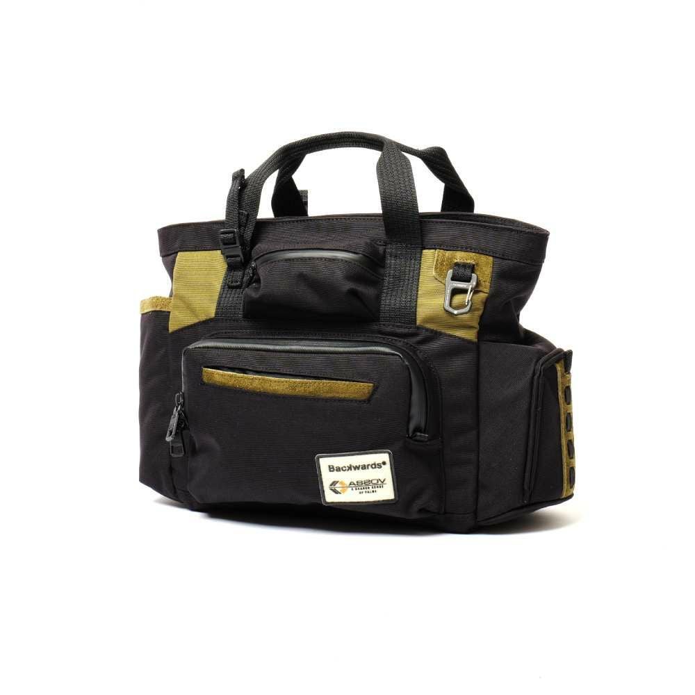 AS2OV×Backwards別注 CORDURA FINE TEX TOTE BAG BLACK アッソブ