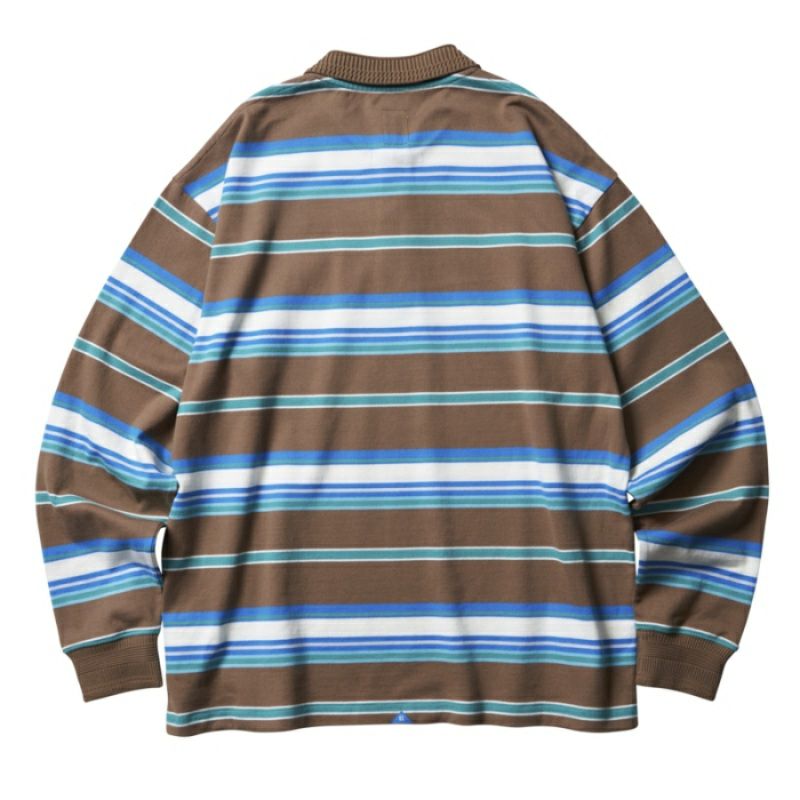 Liberaiders リベレイダース MULTI STRIPE L/S POLO SHIRT ストライプ
