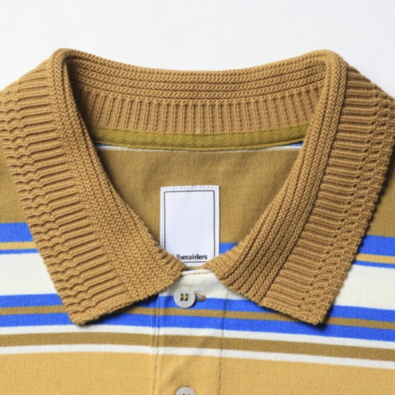 Liberaiders リベレイダース MULTI STRIPE L/S POLO SHIRT ストライプ