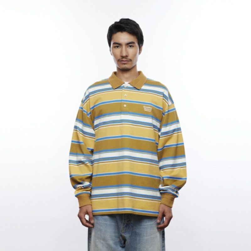 Liberaiders リベレイダース MULTI STRIPE L/S POLO SHIRT ストライプ
