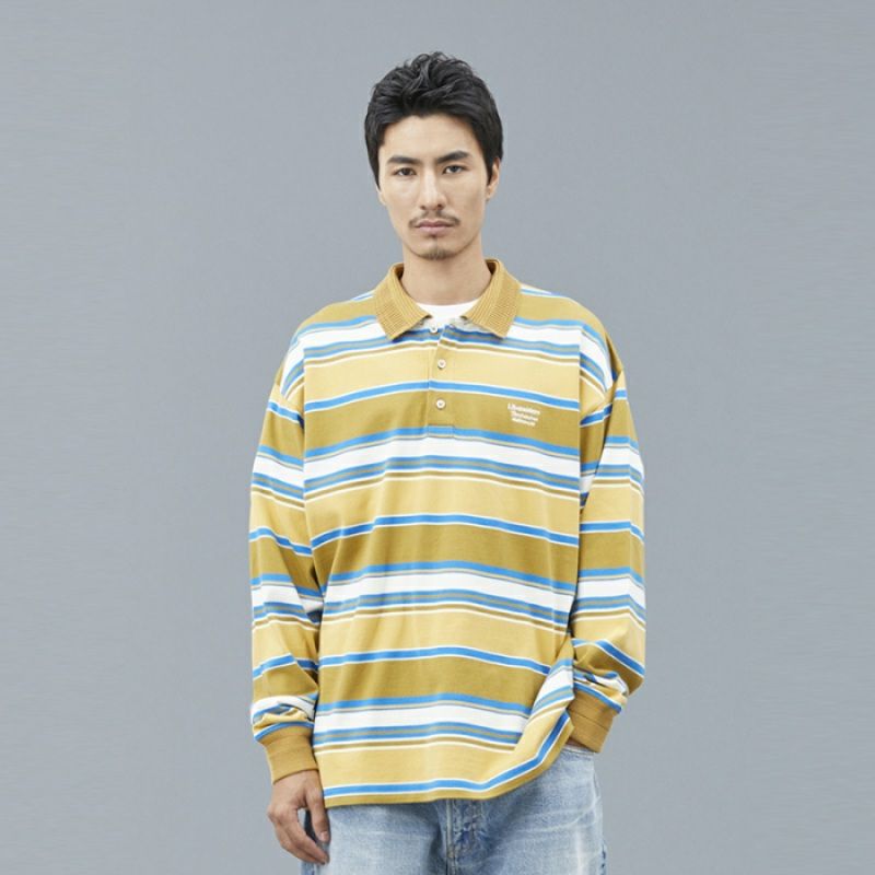 Liberaiders リベレイダース MULTI STRIPE L/S POLO SHIRT ストライプ