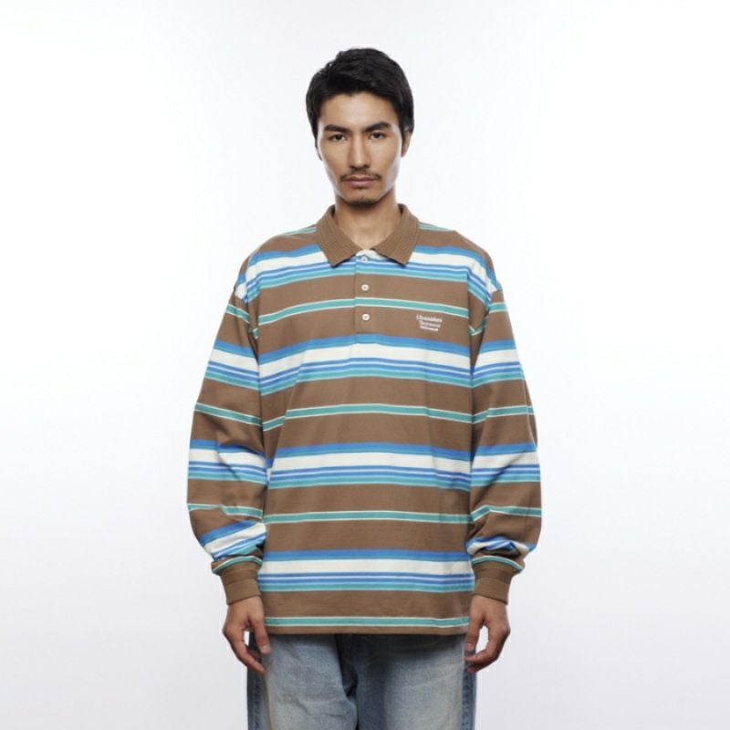 Liberaiders リベレイダース MULTI STRIPE L/S POLO SHIRT ストライプ