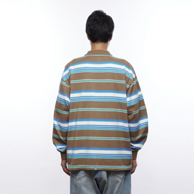 Liberaiders リベレイダース MULTI STRIPE L/S POLO SHIRT ストライプ