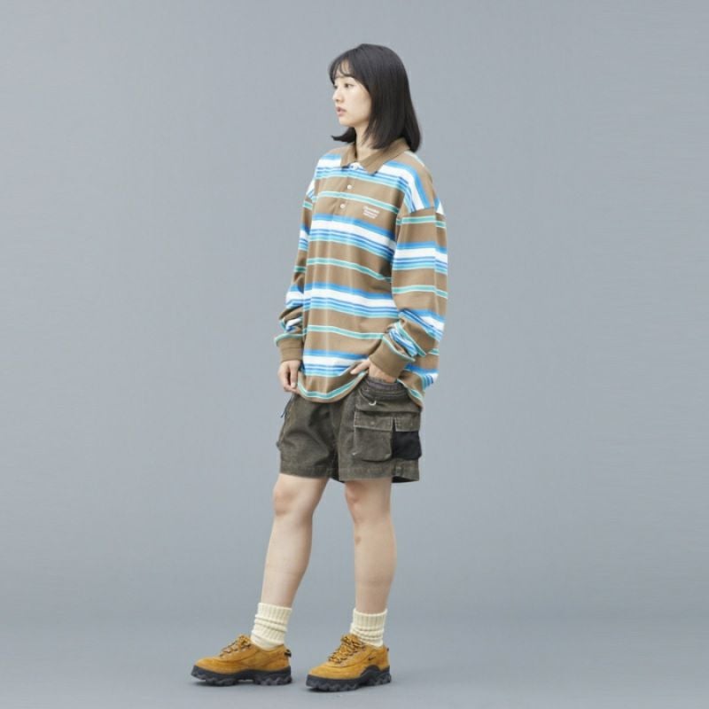 Liberaiders リベレイダース MULTI STRIPE L/S POLO SHIRT ストライプ