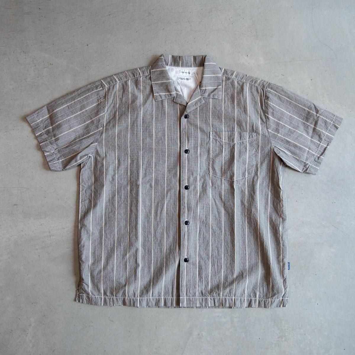 TURN ME ON | ストライプオープンカラーシャツ