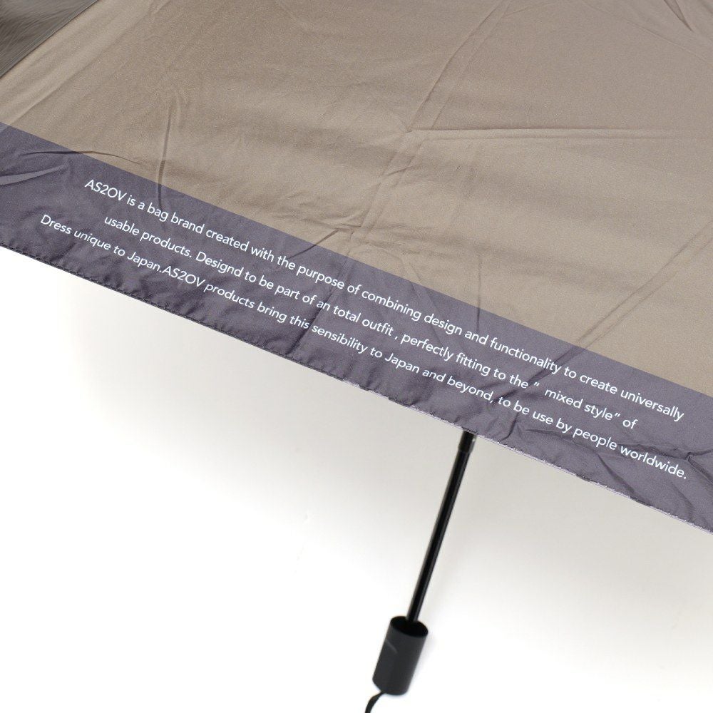 AS2OV (アッソブ) FOLDING UMBRELLA 傘 晴雨兼用 折り畳み傘 日傘 雨傘