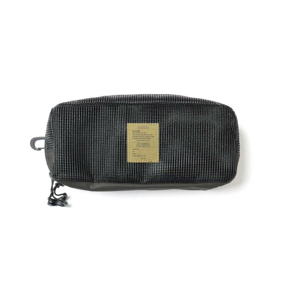 AS2OV (アッソブ)NYLON POLYCARBONATE MESH POUCH メッシュポーチ