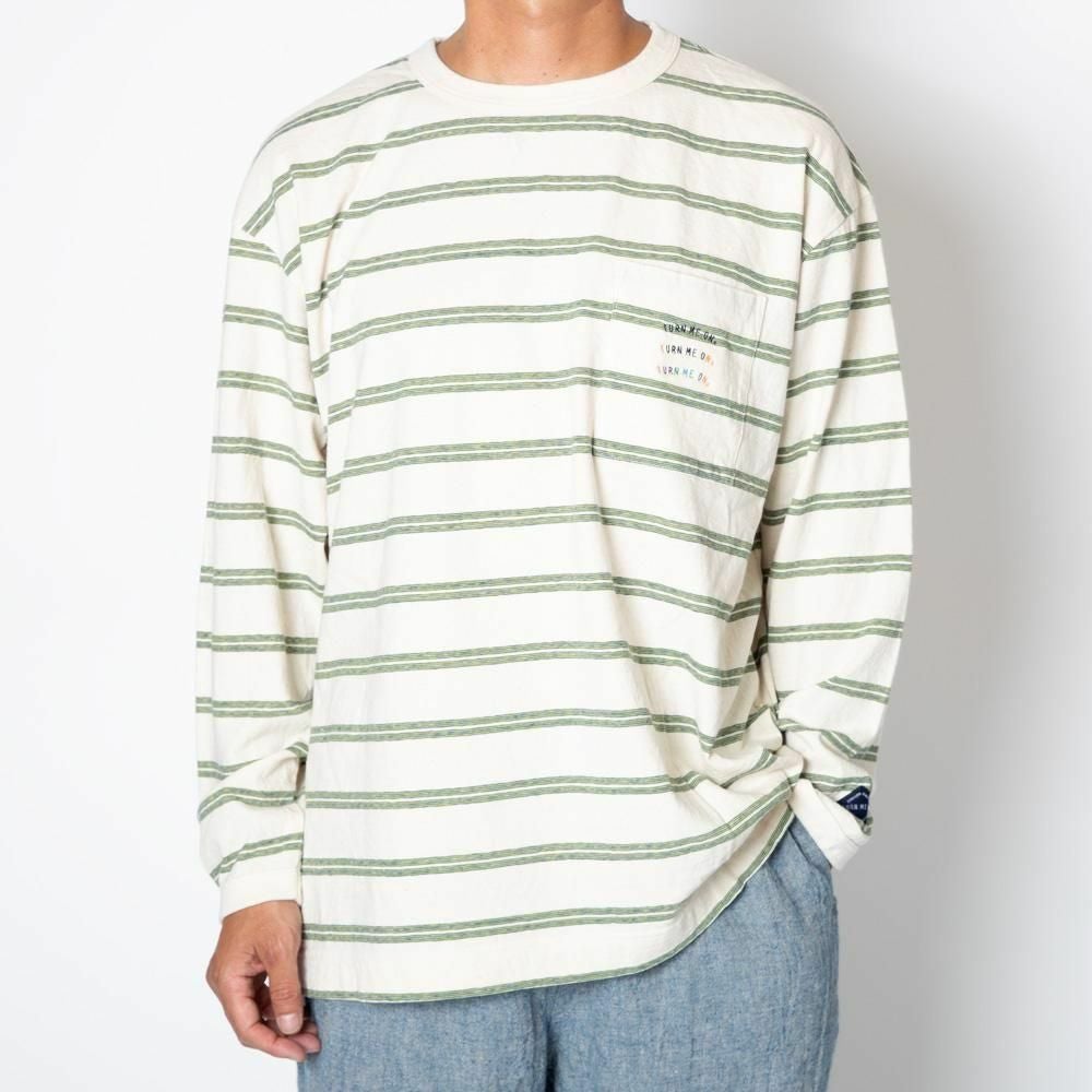 TURN ME ON ターンミーオンレトロボーダーL/S TEE | バッグ