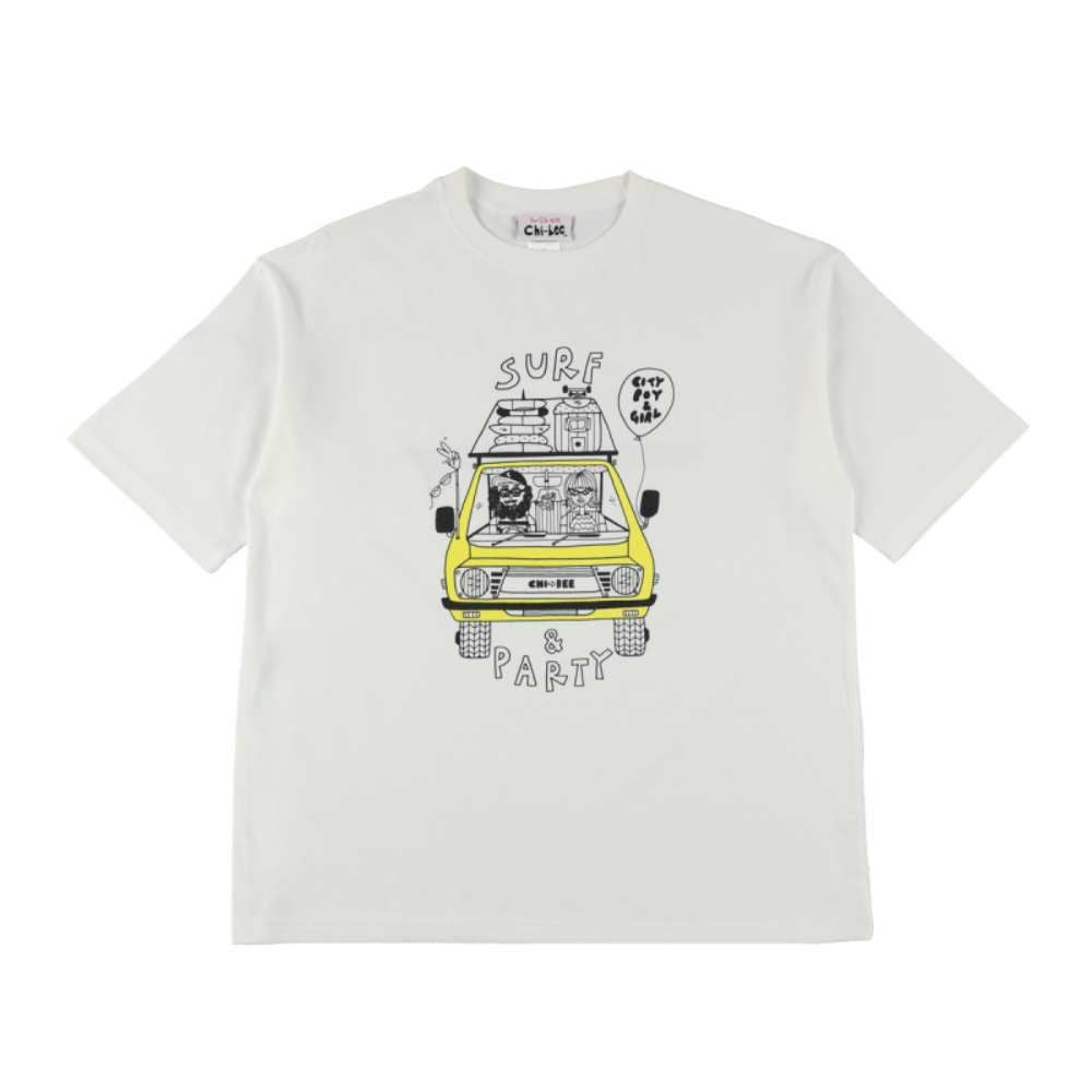 Chi-bee Nelson SURF tee ホワイト/チービー Tシャツ | トップス