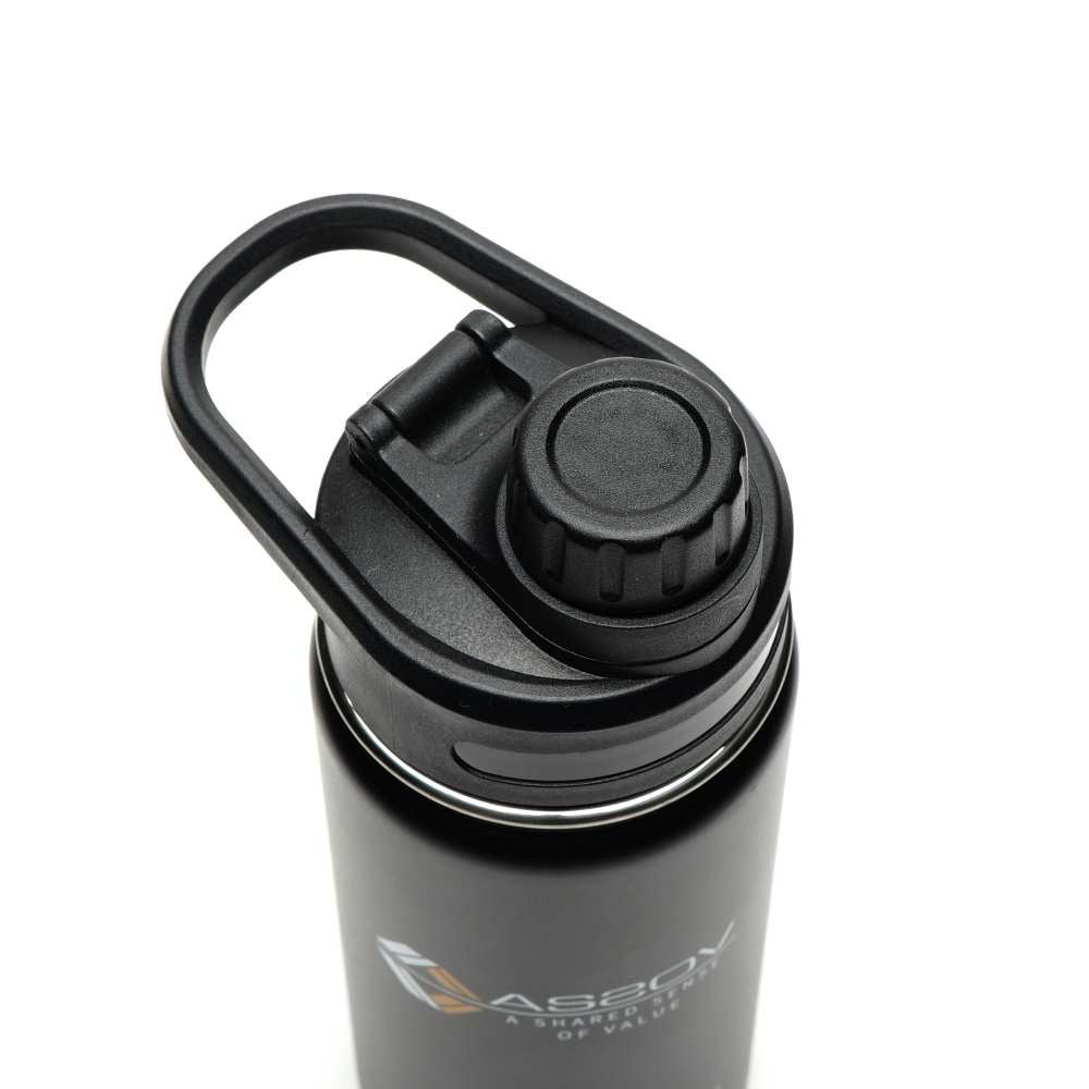 AS2OV アッソブ DOUBLE WALL STAINLESS BOTTLE - BLACK ステンレス