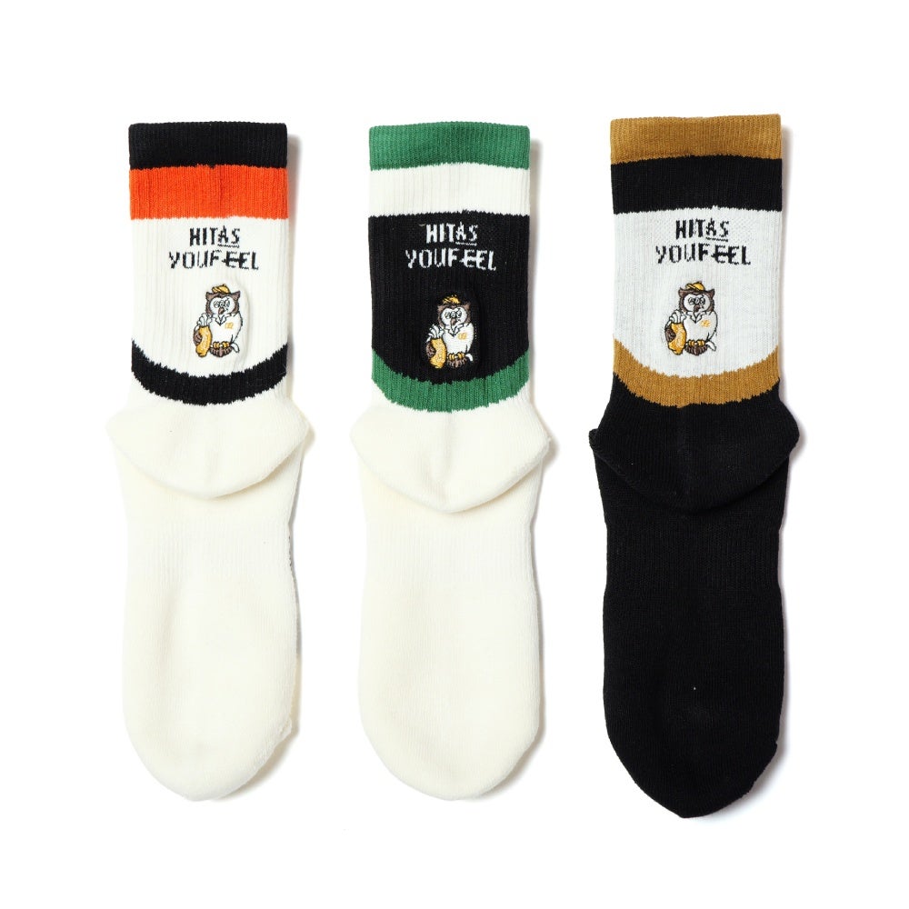 AS2OV アッソブ OWLUCK SOCKS オリジナルソックス オウラック ゴルフ