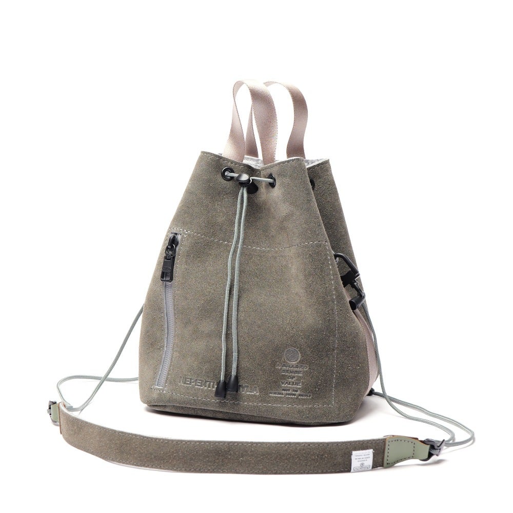 AS2OV × NEPENTHES 別注 巾着 バッグ　ネペンテス AS2OV (アッソブ) NEPENTHES LA/NY(ネペンテス)別注 WATER PROOF SUEDE