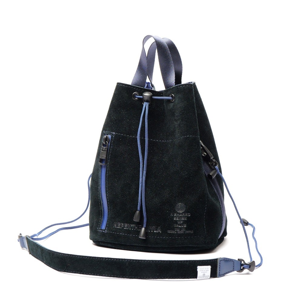 AS2OV × NEPENTHES 別注 巾着 バッグ　ネペンテス AS2OV (アッソブ) NEPENTHES LA/NY(ネペンテス)別注 WATER PROOF SUEDE