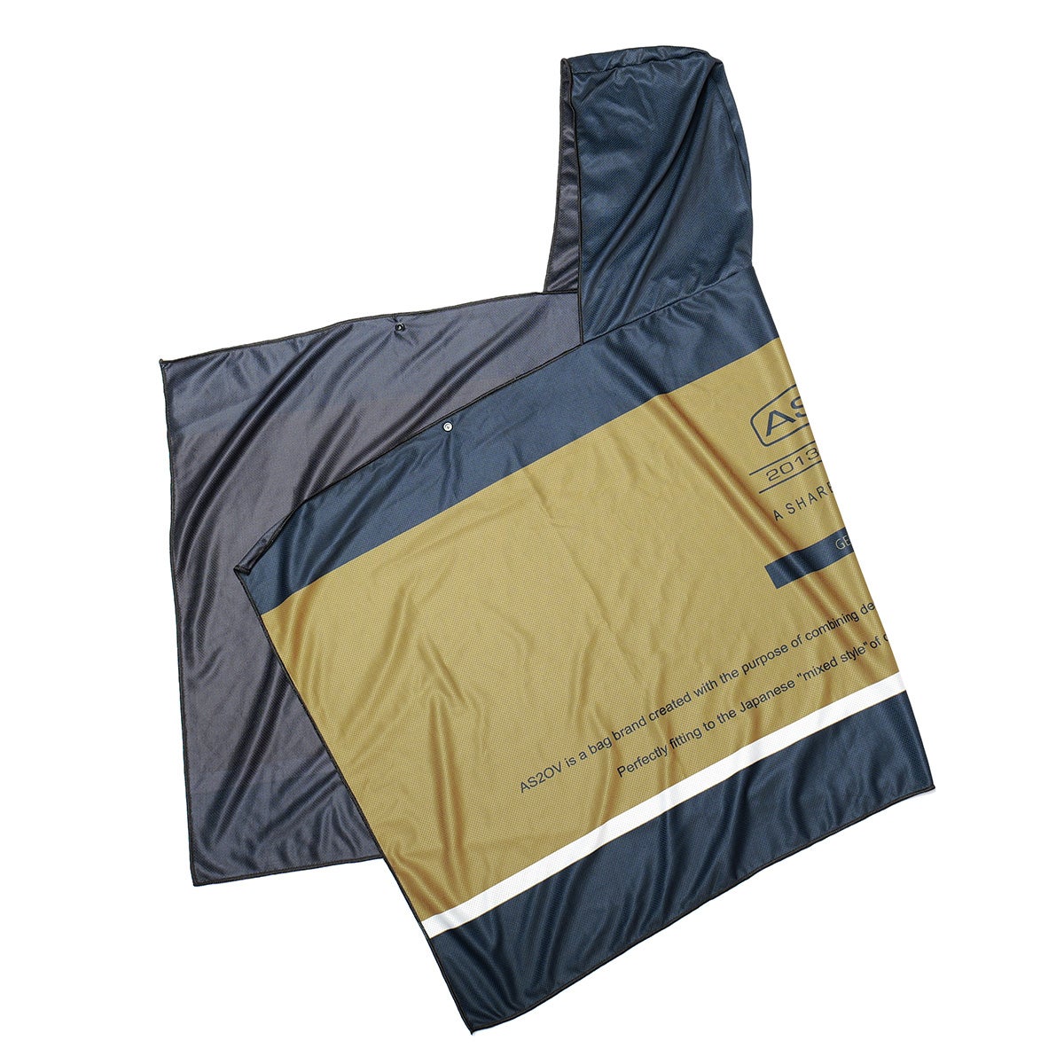 AS2OV アッソブ COOL PONCHO - NAVY クールポンチョ | アウトドア