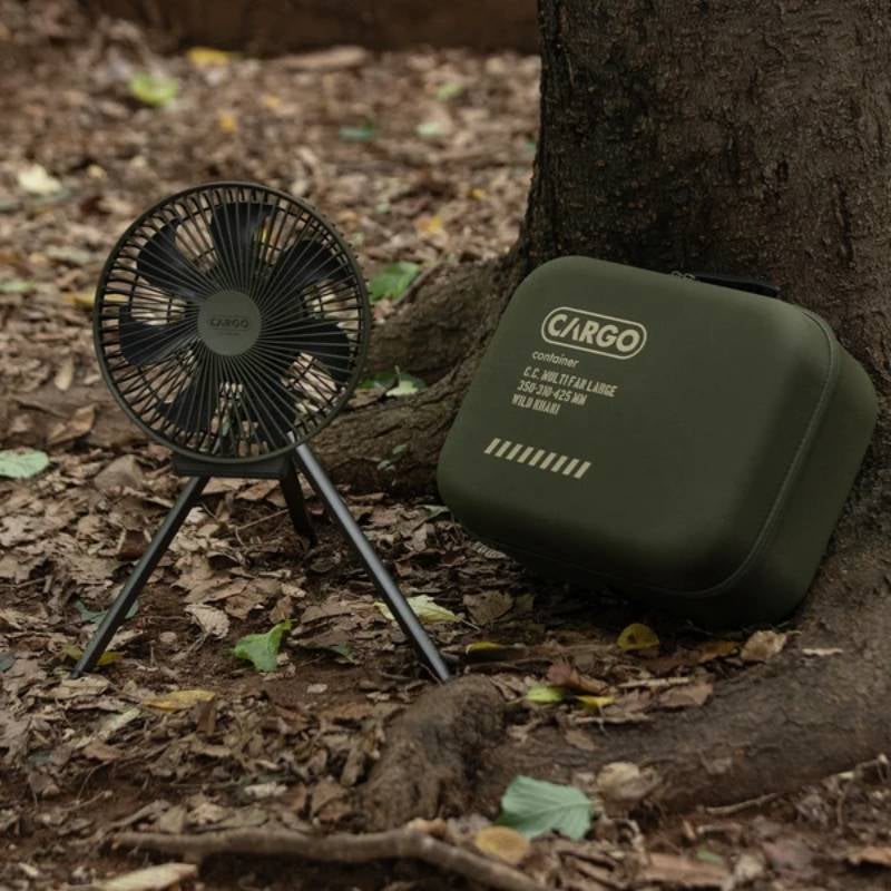 CARGO CONTAINER DUAL FAN KHAKI L ポータブルファン カーキ Lサイズ