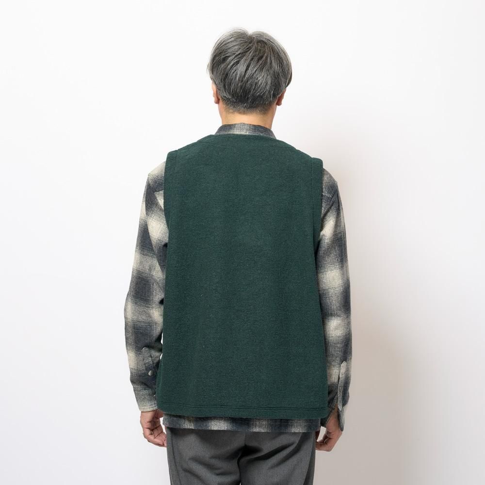TURN ME ON ターンミーオン刺繍ZIP UPベスト / GREEN | バッグ